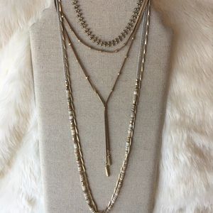 Stella & Dot Jewelry - Stella dot aven layering necklace worn over 5 ways Stella & Dot Jewelry - Stella dot aven layering necklace worn over 5 ways